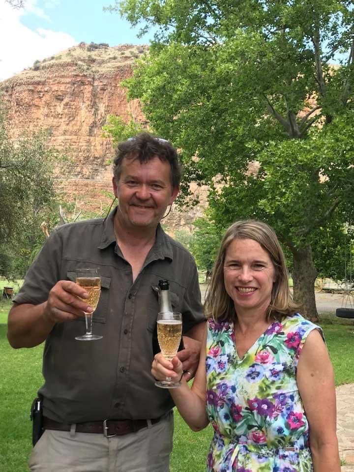 Kristin and Peter celebrating the start of a vision