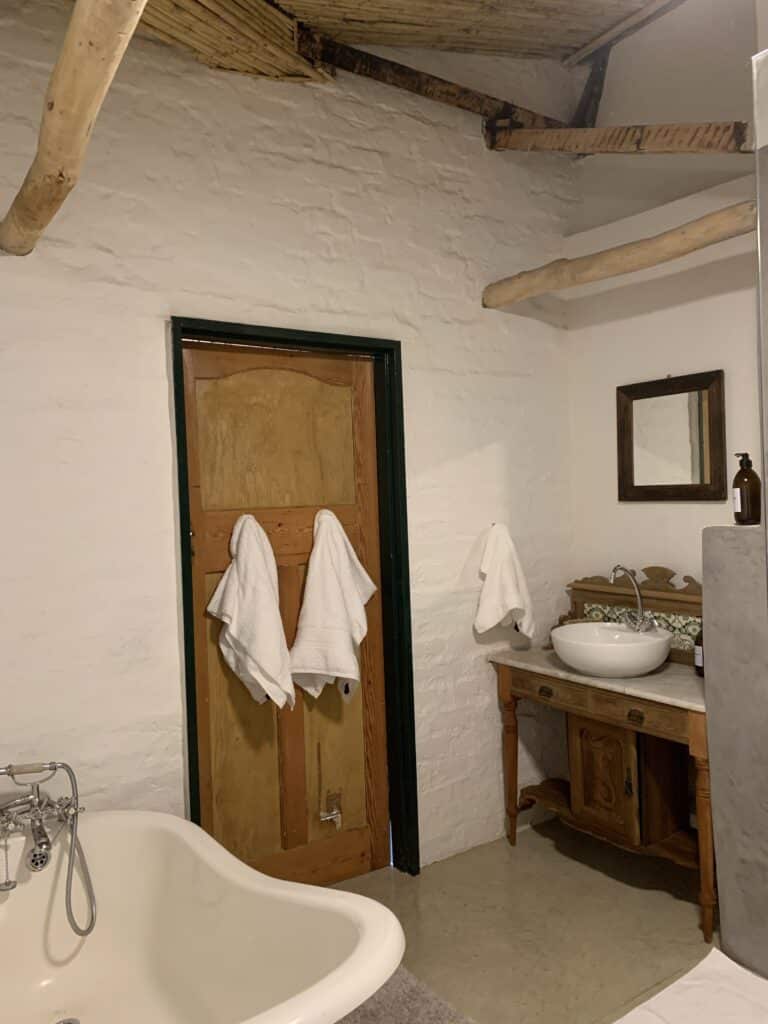 Bathroom with tub and shower